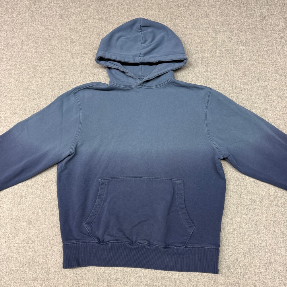 Old Navy Hoodie Size Small Blue Ombre Garment Dyed Pullover Fleece Sweatshirt Me